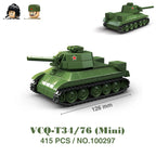 Military Tanks Stuart SdKfz251 PanzerVI Sherman US Army Quan Guan WW2 Soldier Figure Model Building Block Brick kid Children Toy