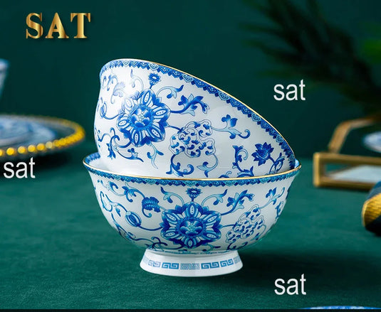 Vente en gros de services de vaisselle en porcelaine émaillée classique Fengyu simples européens