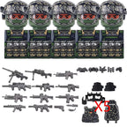 Military Special Forces MOC Building Block German KSK Special Forces Soldier Figure SWAT Army Gun Weapon Vest Backpack Brick Toy