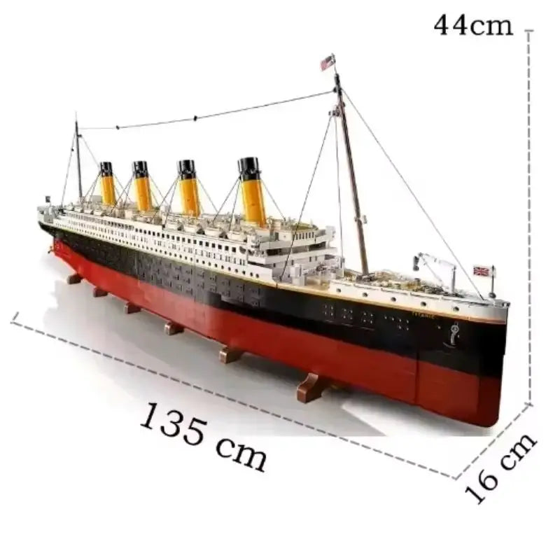9090pcs Compatible Titanic Building Blocks MOC Display Movie Large Model Bricks Cruise Boat Steamship Toy Christmas Gifts 10294