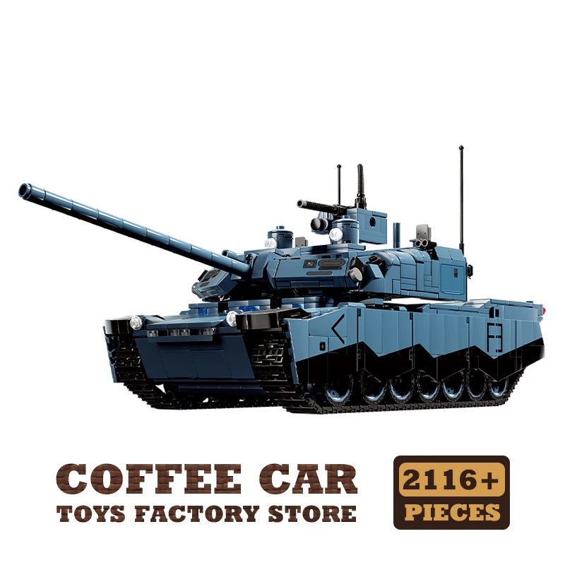 T-14 Main Battle Tank Building Blocks Children Toys WW2 Armored Cars MOC Bricks KF51 Military Panzer Model Adult Kids Gifts NEW