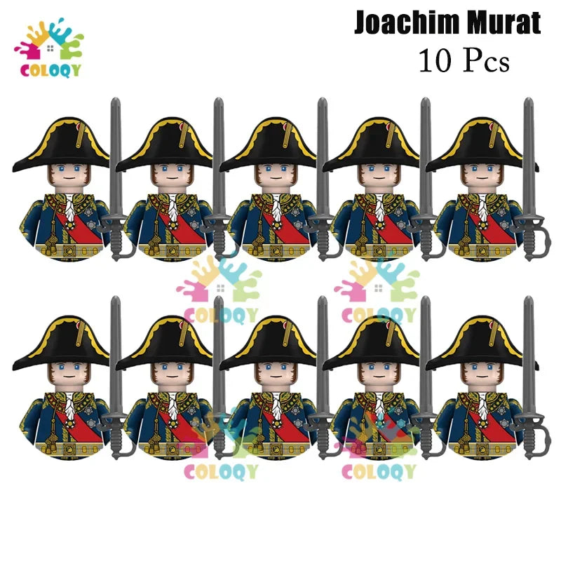 Kids Toys 22/10 Pcs Napoleonic Wars Military General Soldier Building Blocks Imperial Navy Figures Toys For Kids Birthday Gifts