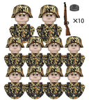 Boy Toys War II Army Soldiers Mini Military Weapons Model Small Particles Building Blocks Suits Childrens Birthday Gifts