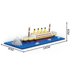 Titanic Micro Mini Brick Building Kit-3D Model Toys Set,Perfect Gift for Friends Who Love Historical Models  Unique Home Decor