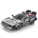 1:24 Classic Movie Racing Car Building Blocks MOC Model Sport Cars Toys Back Future Bricks Vehicle Festival Gifts for Boys Kids