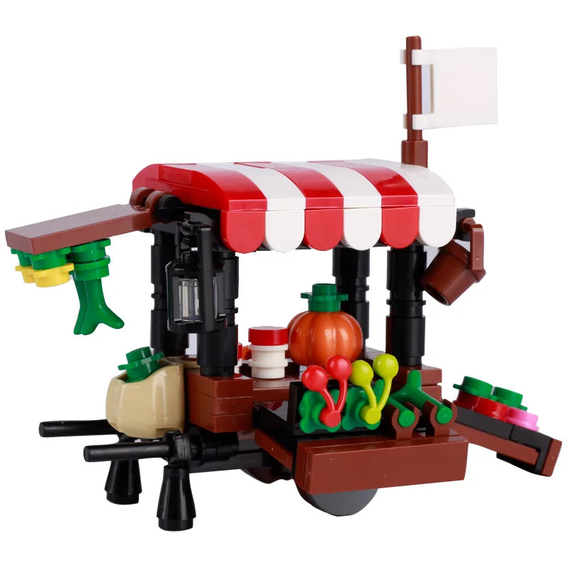 Medieval Military Tower Building Block Rome Knight Castle Siege Vehicle Hammer Boat Tent Flag Sword Weapons Bricks Toys Kid Gift