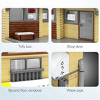 Cada Anime Initial D Tofu Shop House Model Building Blocks City Japanese Racing Car Parking Lot Bricks Toys Kid Gifts With LED