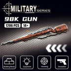 2025 neue 1206PCS 98K Stil Gebäude Block Gewehr Modell Kit DIY Montage Spielzeug Militär Sammeln Kreative Bau Jungen spielzeug