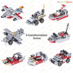 Navy War Chariot Ship Army Boat Plane Model Warships Building Blocks Compatible With Lego  Construction Set for Boys Bricks Toys
