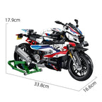 912Pcs City Technical Locomotive Motorcycle Building Blocks MOC Speed Supercar Motorbike Model Bricks Boy Toy for Childrens Gift