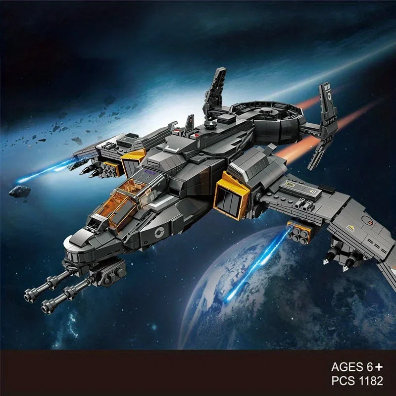 Warplane Building Set Space Fighter Building Block Toy, Plane Series Creative Building Set For Adults, Top STEM Toy