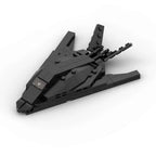 MOC Building Blocks Military Series F-117 Nighthawk Stealth Fighter Jet with Stand Aircraft Model Children's Assembly Toy