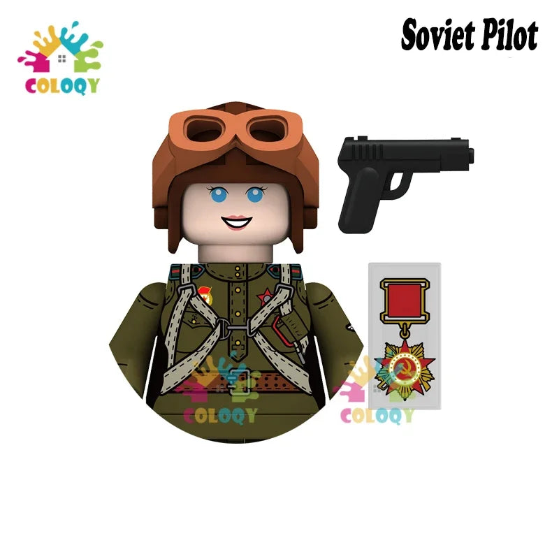 Kids Toys WW2 Soldiers Building Blocks Military Army Mini Action Figures Toys For Kids Christmas Gifts For Boys Birthday Gifts