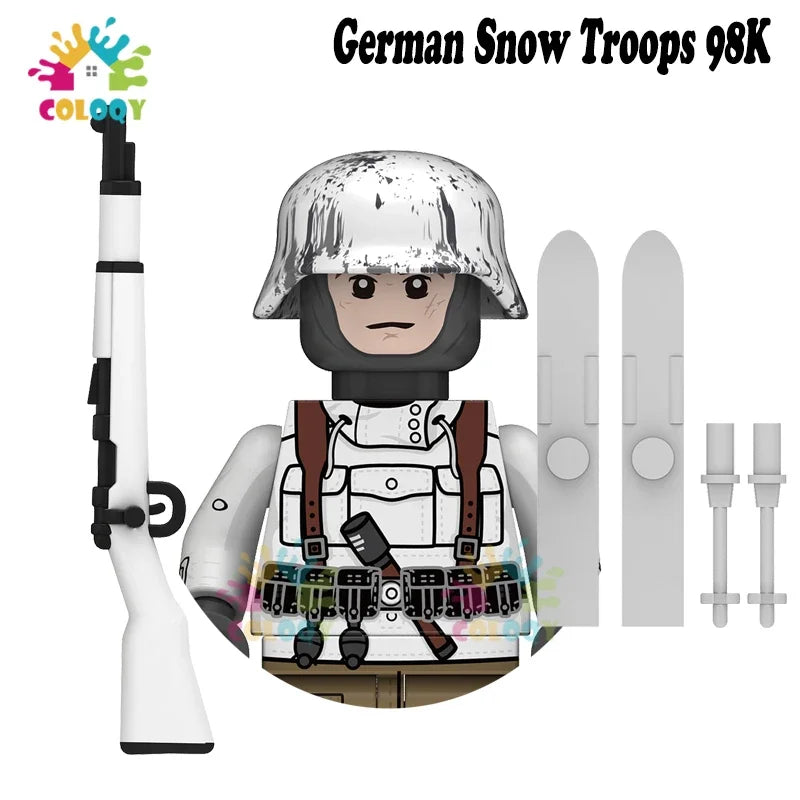 Kids Toys WW2 Soldiers Building Blocks Military Army Mini Action Figures Toys For Kids Christmas Gifts For Boys Birthday Gifts
