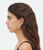 18k vergoldete, zarte Ohrringe aus Edelstahl mit eingekerbtem Spiralmuster, leicht, gemütlich, rostfrei, Bijoux Femme Gala Geschenk