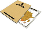 Scratch Travel Log Map Scratch Notebook Adventure Diary Scratch Map Diary - Grand Goldman