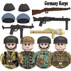 Kids Toys WW2 Building Blocks 4pcs/set US UK Soviet Soldiers Mini Action Figures Educational Toys For Kids Boys Christmas Gifts