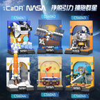 Cada NASA  Aerospace Rocket Building Blocks City Technical Space Launcher Astronaut Figure Bricks Toys For Children Gifts