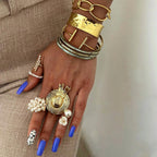 Серьги-гвоздики в форме цветочной соломенной шляпы из нержавеющей стали с позолотой 18К, водостойкие, повседневные украшения для женщин