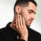 Anello Chiuso Minimalista in Acciaio Inossidabile Anti Allergico Stile Elegante Placcato 18k Liscio Fascino Temperamento Libero Bijoux Gioielli