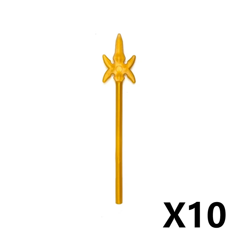 MOC Medieval Military Weapons Building Blocks Parts Castle Knights Soldier Sword Bow Crossbow Helmet Spear Model Bricks Boy Toys