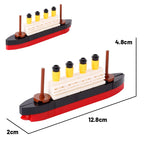 MOC Titanic Ship Model Building Blocks Kits Sank RMS Cruise Boat Steamship Movie Sea Scene DIY Bricks Toys Children Kids Gift