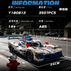 MOC 1:8 3507PCS Technical Remote Control Racing Car LEE MANS M HYBRID V8 Building Blocks Bricks Assembling Toys for Children