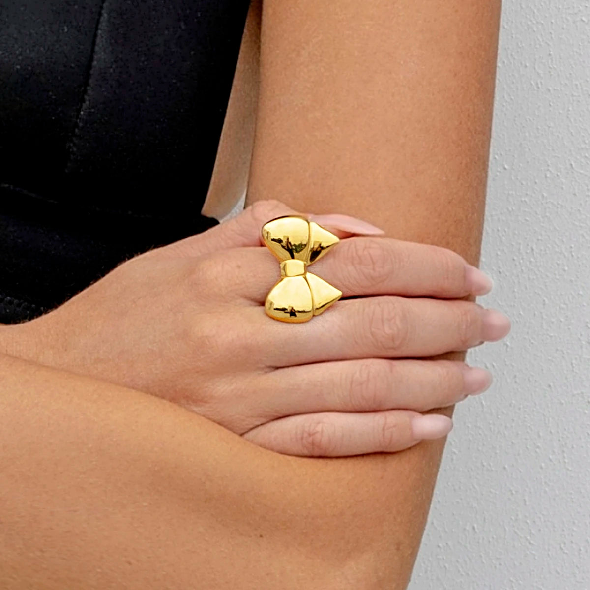 Minimalist Multi-style Stainless Steel Design Open Ring Gold Color Light Cozy Women Charm 18K PVD Plated Statement Jewelry - Grand Goldman