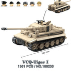 Military Tanks Stuart SdKfz251 PanzerVI Sherman US Army Quan Guan WW2 Soldier Figure Model Building Block Brick kid Children Toy