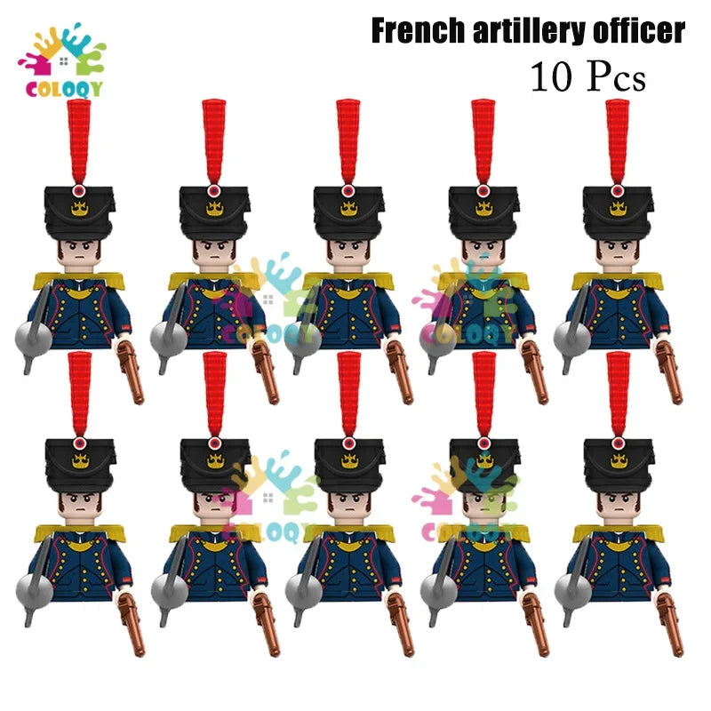 Kids Toys 22/10 Pcs Napoleonic Wars Military General Soldier Building Blocks Imperial Navy Figures Toys For Kids Birthday Gifts