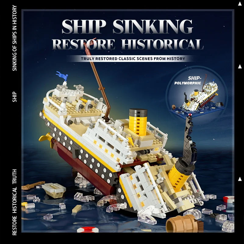 New Arrival Kids Building Blocks Assembly Toy Titanic Male and Female ...