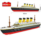 Titanic Cruise Ship Model Boat Model DIY Assemble Building Blocks Classical Brick Educational Kids Toys Children Movie