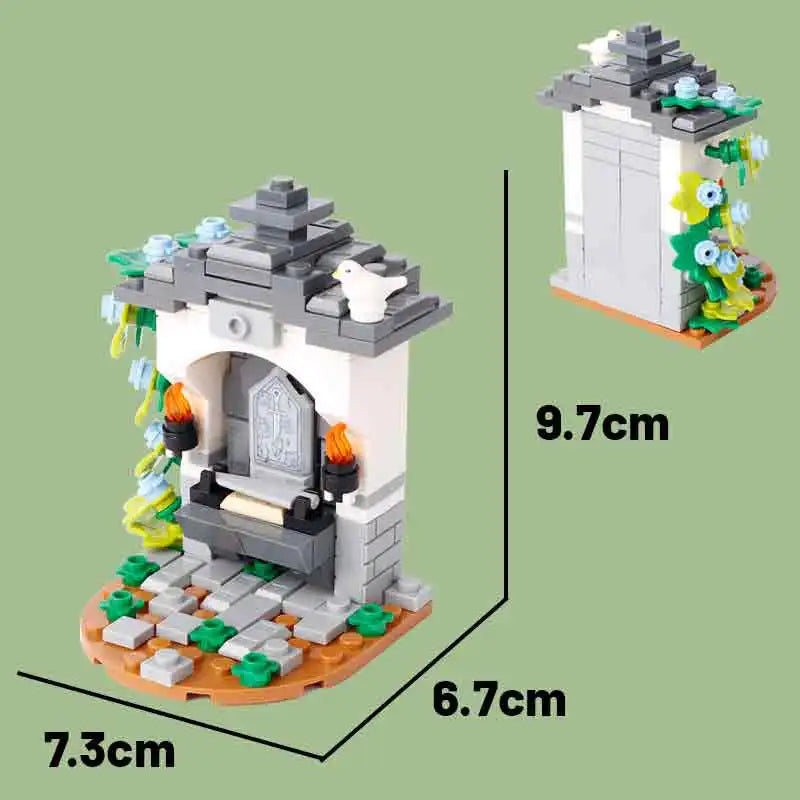 Medieval Military Tower Building Block Rome Knight Castle Siege Vehicle Hammer Boat Tent Flag Sword Weapons Bricks Toys Kid Gift