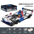 MOC 1:8 3507PCS Technical Remote Control Racing Car LEE MANS M HYBRID V8 Building Blocks Bricks Assembling Toys for Children