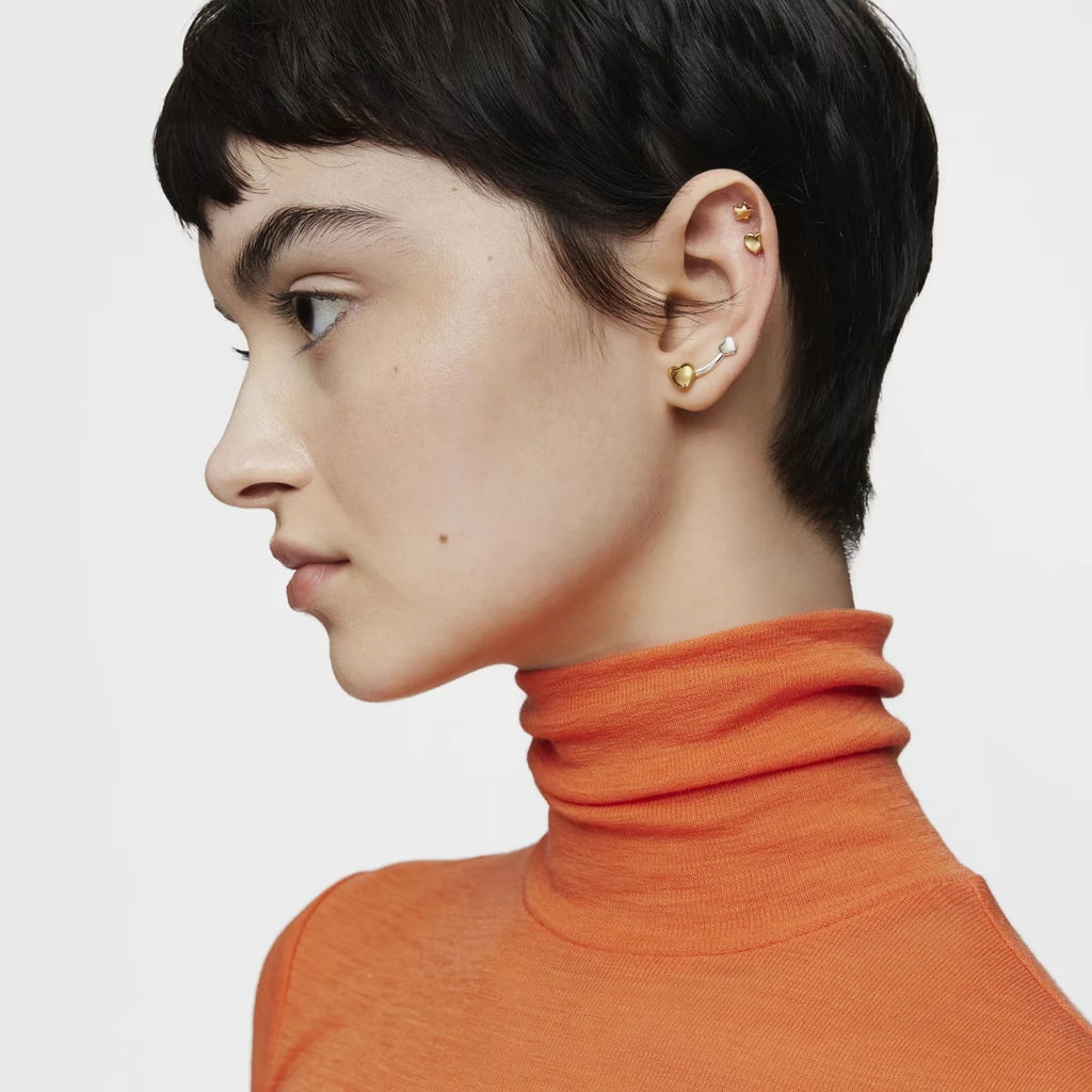 Zora hart steker oorbellen roestvrij staal waterdicht ongebruikelijke oorbellen verkleuringvrije sieraden bijoux vrouw cadeau