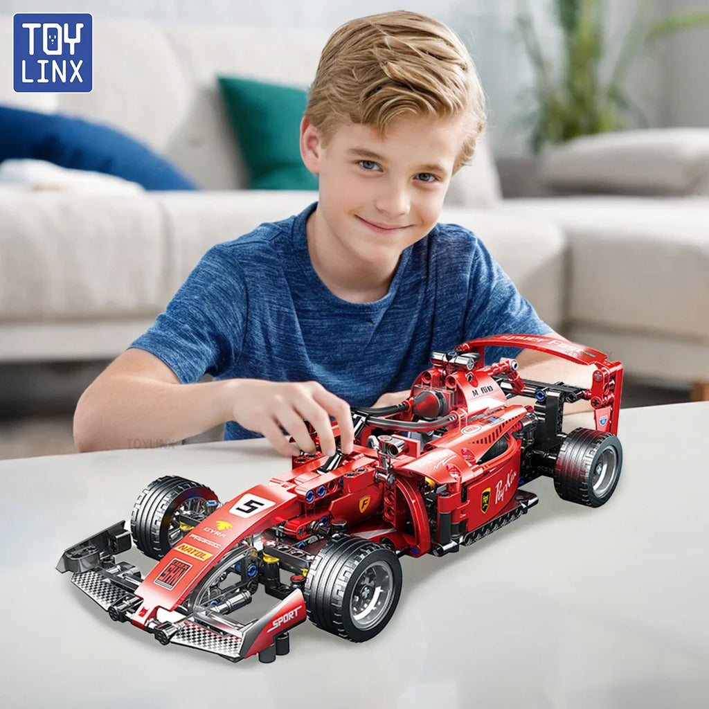 ToylinX Rc Race Cars Building Sets MOC Remote Control Car Building Blocks Cool Collectible Model Car Kits Building Toys