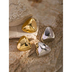 Udsøgte 18K rustfrit stål geometriske tredimensionelle trekantøreringe Vandtætte kvinder højkvalitets бижутерия Festgave