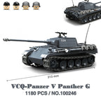 Military Tanks Stuart SdKfz251 PanzerVI Sherman US Army Quan Guan WW2 Soldier Figure Model Building Block Brick kid Children Toy