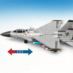 645pcs Creative Fighter Plane Mini Building Blocks, Fighter Aircraft Battle Plane Technical Model Bricks, Kids Toys