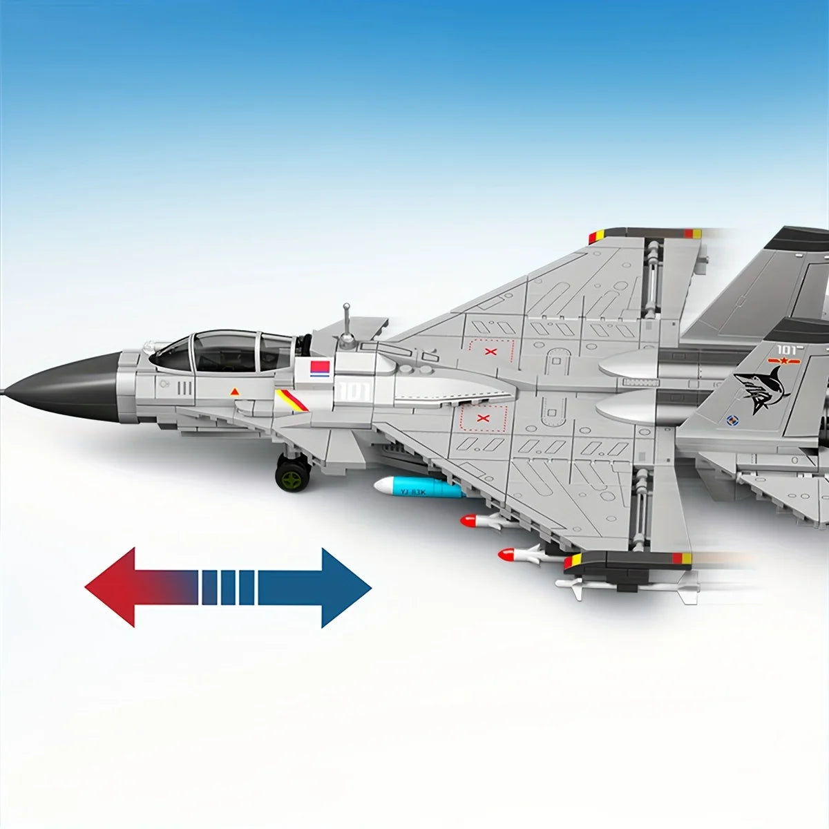 645pcs Creative Fighter Plane Mini Building Blocks, Fighter Aircraft Battle Plane Technical Model Bricks, Kids Toys