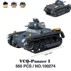 Military Tanks Stuart SdKfz251 PanzerVI Sherman US Army Quan Guan WW2 Soldier Figure Model Building Block Brick kid Children Toy