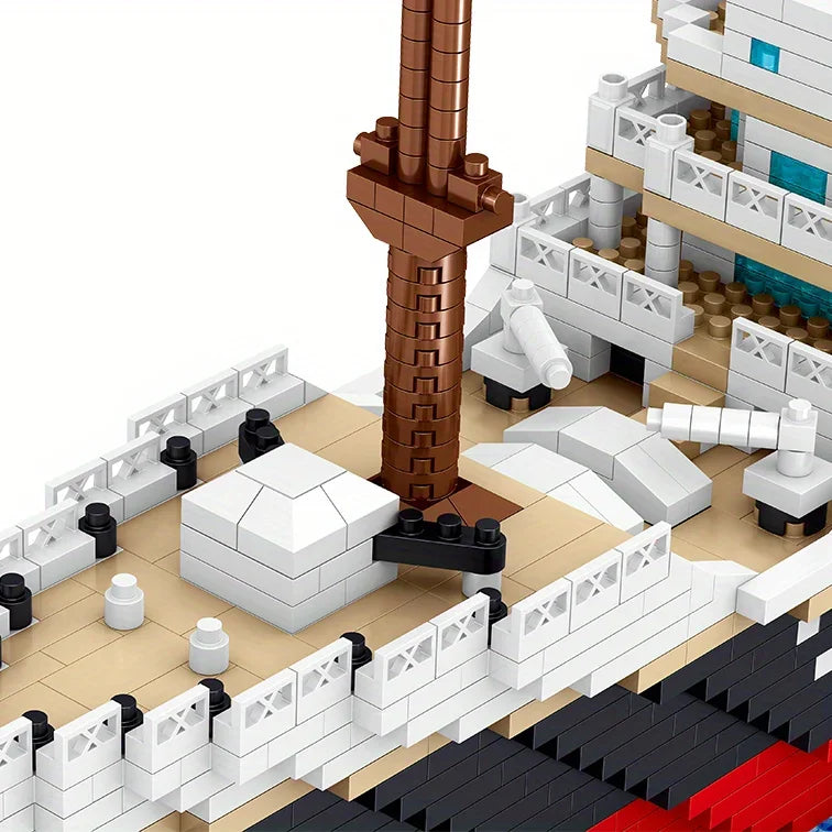 Titanic Micro Mini Brick Building Kit-3D Model Toys Set,Perfect Gift for Friends Who Love Historical Models  Unique Home Decor