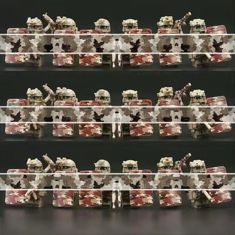 2025 Military Building Blocks Figures Set - Special Forces Camo Commando, Army Soldiers Role Play Toys Gift for Boys 8+ Year old