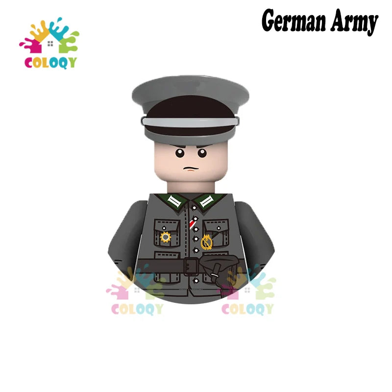 Kids Toys WW2 Soldiers Building Blocks Military Army Mini Action Figures Toys For Kids Christmas Gifts For Boys Birthday Gifts