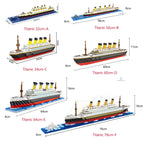 KNEW BUILT 6 Kinds Titanic Model Cruise Ship Building Block for Adult Micro Mini Brick Toy Perfect Gift Entertainment Decoration