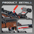 2025 neue 1206PCS 98K Stil Gebäude Block Gewehr Modell Kit DIY Montage Spielzeug Militär Sammeln Kreative Bau Jungen spielzeug