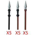 MOC Medieval Military Weapons Building Blocks Parts Castle Knights Soldier Sword Bow Crossbow Helmet Spear Model Bricks Boy Toys