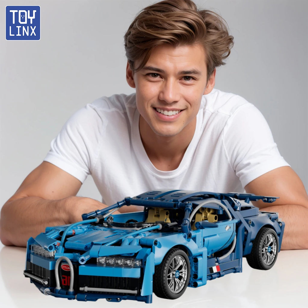 ToylinX 1:14 Supercar Building Block Toy Optional Power Group 14+ Technology Design Christmas Gift for Adults and Kids With Box
