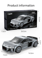 CaDA Officially Licensed 1:24 Building Block Car Set/Formula Racing Car/Classic Retro Car/Supercar/Off-Road Vehicle/Audi R8