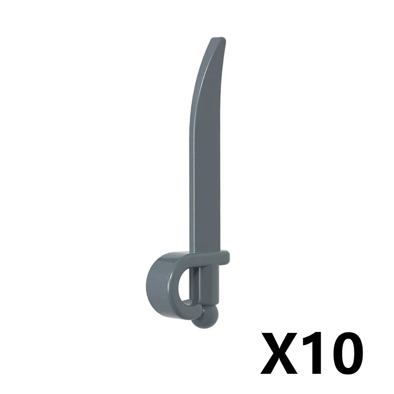 MOC Medieval Military Weapons Building Blocks Parts Castle Knights Soldier Sword Bow Crossbow Helmet Spear Model Bricks Boy Toys